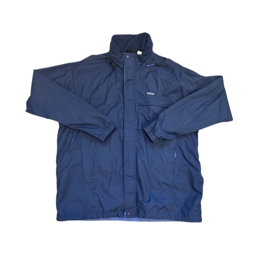 Vintage PATAGONIA Hooded Overcoat Full Zip Jacket Coat Men Size XL